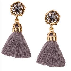 Swarovski French Tassel Earrings New With Tags